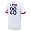 Maglia ufficiale Paris Saint Germain Carlos Soler 28 Trasferta 2024-25 per Uomo